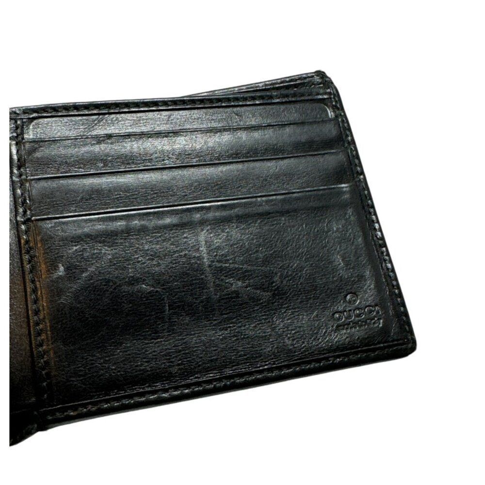 Gucci GG Canvas Leather Bifold Wallet - Picture 5 of 7